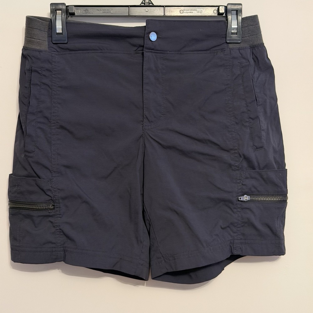 te verde Women's Size S Black Ripstop Cargo Shorts Mid Rise 4" Inseam Pockets